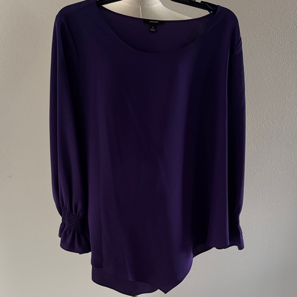 Alfani Deep Purple Blouse
